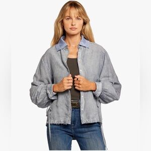 Current/Elliott Women's Maya Blue Casual Jacket Size M
